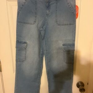 Wonder Nation Kids Light Blue Cargo Jeans